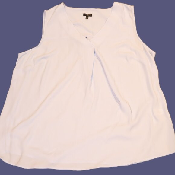 Talbots Women’s Sleeveless Blouse – Light Blue – Size 2X – Perfect Layering - Picture 1 of 7